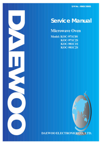 Daewoo Microwave Oven Service Manual 18