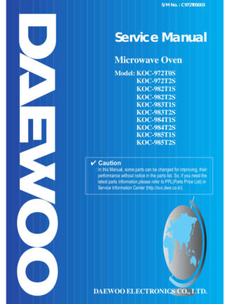 Daewoo Microwave Oven Service Manual 19