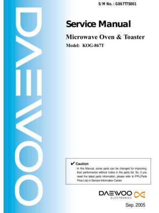 Daewoo Microwave Oven Service Manual 29