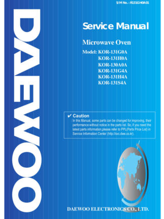 Daewoo Microwave Oven Service Manual 30