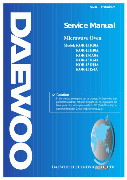 Daewoo Microwave Oven Service Manual 30