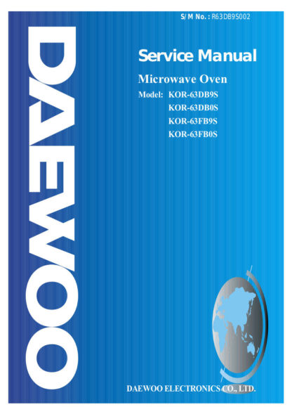 Daewoo Microwave Oven Service Manual 33