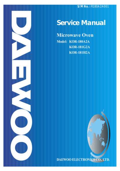 Daewoo Microwave Oven Service Manual 45