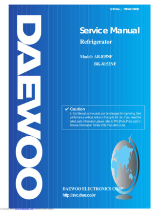 Daewoo Refrigerator Service Manual 43