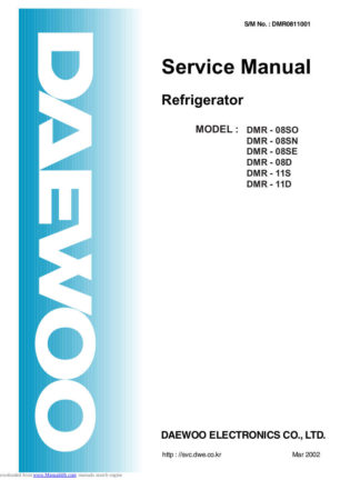 Daewoo Refrigerator Service Manual 45