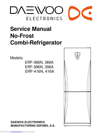 Daewoo Refrigerator Service Manual 47