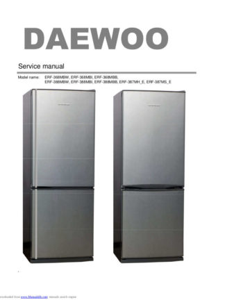 Daewoo Refrigerator Service Manual 48