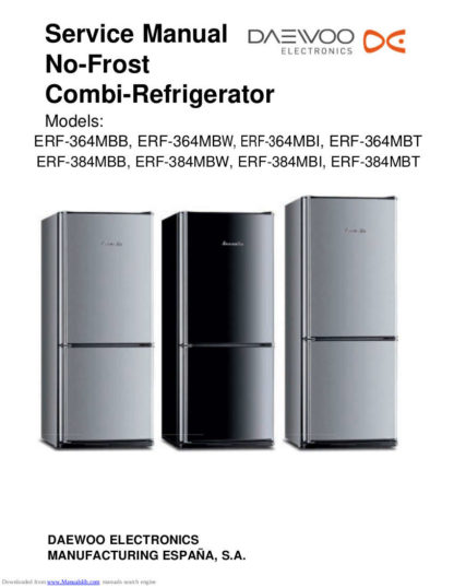 Daewoo Refrigerator Service Manual 50