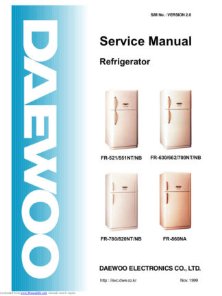 Daewoo Refrigerator Service Manual 53