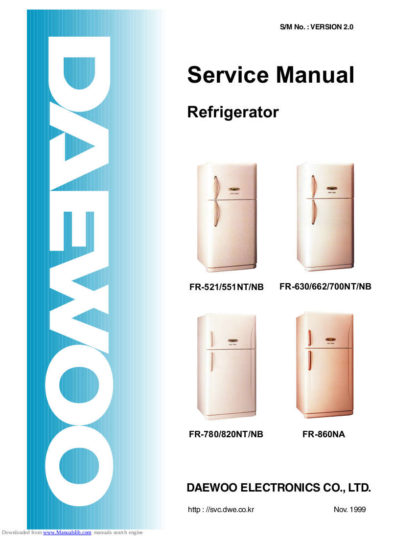 Daewoo Refrigerator Service Manual 53