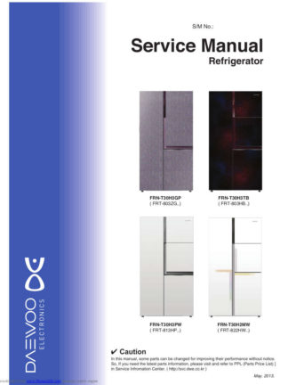 Daewoo Refrigerator Service Manual 58