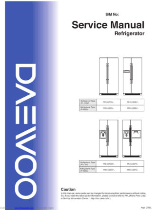 Daewoo Refrigerator Service Manual 59