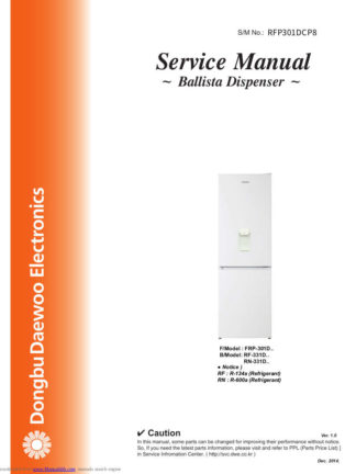Daewoo Refrigerator Service Manual 61