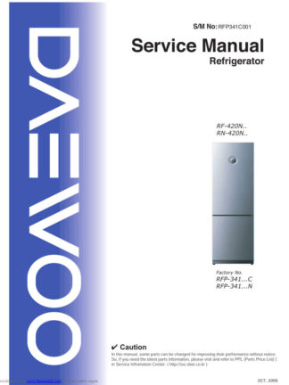 Daewoo Refrigerator Service Manual 73