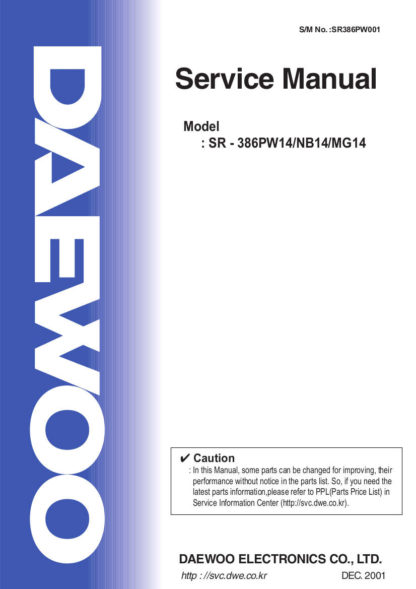 Daewoo Refrigerator Service Manual 74