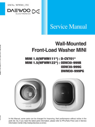 Daewoo Washing Machine Service Manual 17