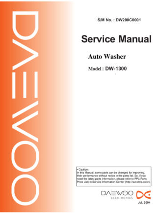 Daewoo Washing Machine Service Manual 23