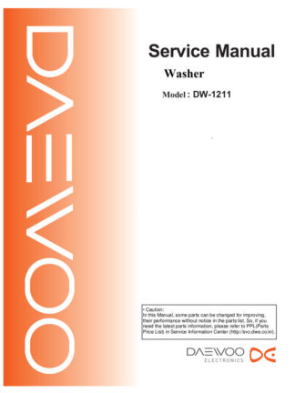 Daewoo Washing Machine Service Manual 24