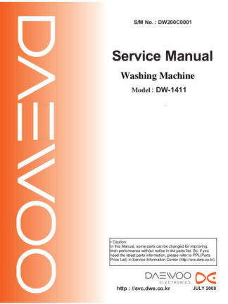 Daewoo Washing Machine Service Manual 26