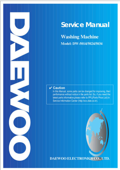 Daewoo Washing Machine Service Manual 29