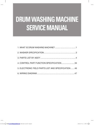 Daewoo Washing Machine Service Manual 32