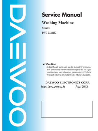 Daewoo Washing Machine Service Manual 41