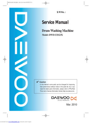 Daewoo Washing Machine Service Manual 48