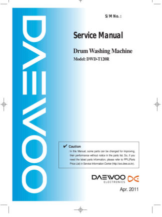 Daewoo Washing Machine Service Manual 49