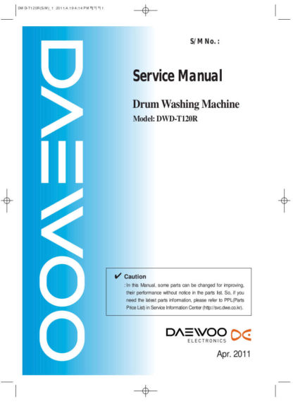 Daewoo Washing Machine Service Manual 49
