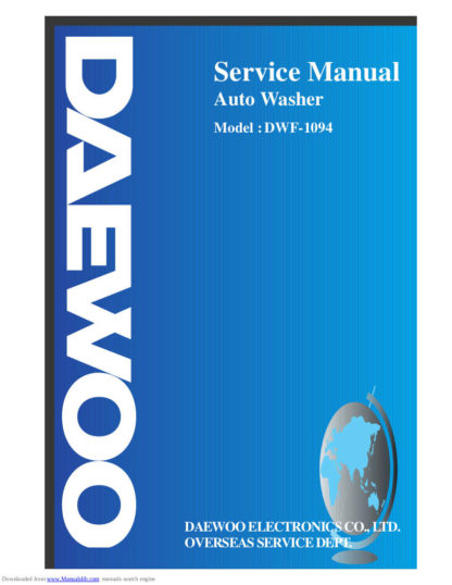 Daewoo Washing Machine Service Manual 54