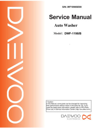 Daewoo Washing Machine Service Manual 55