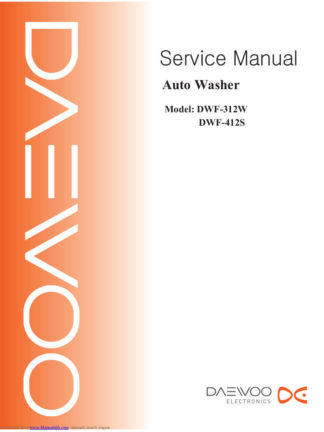 Daewoo Washing Machine Service Manual 60