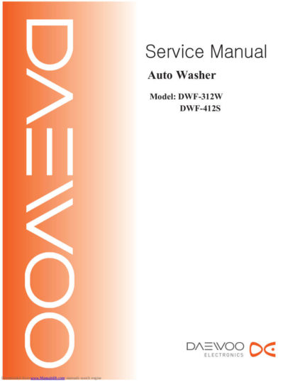Daewoo Washing Machine Service Manual 60
