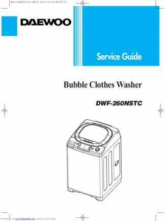 Daewoo Washing Machine Service Manual 70