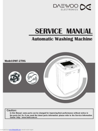 Daewoo Washing Machine Service Manual 75