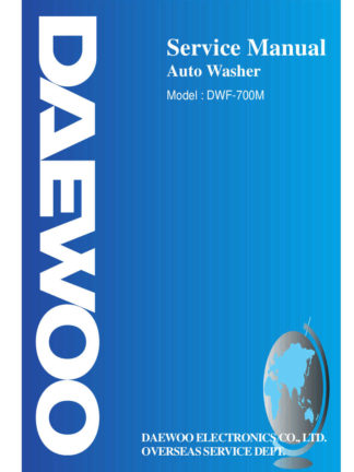 Daewoo Washing Machine Service Manual 80