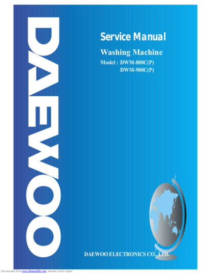 Daewoo Washing Machine Service Manual 88
