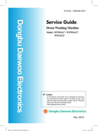 Daewoo Washing Machine Service Manual 90