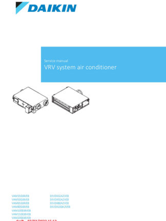 Daikin Air Conditioner Service Manual 103