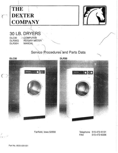 Dexter Dryer Service Manual 05