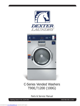 Dexter Washer Service Manual 16