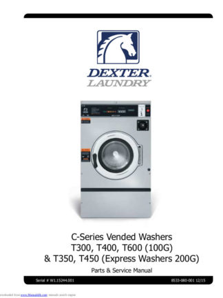 Dexter Washer Service Manual 17