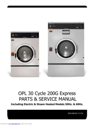 Dexter Washer Service Manual 18
