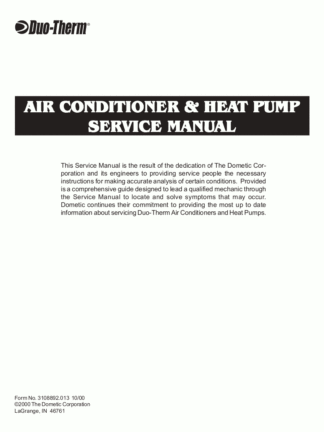 Duo Therm AC and Heat Pump Service Manual 1