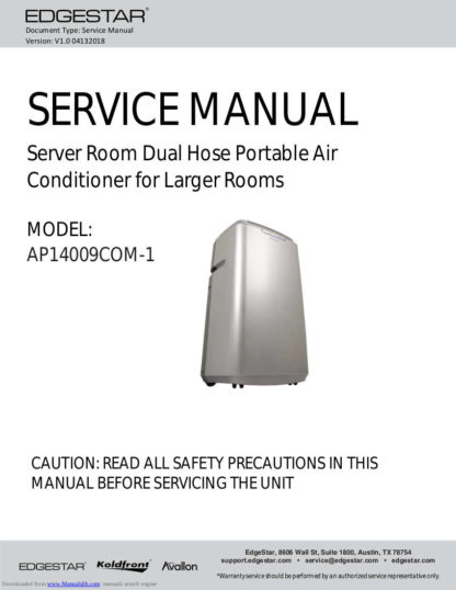 EdgeStar Air Conditioner Service Manual 02