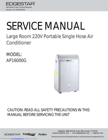 EdgeStar Air Conditioner Service Manual 05