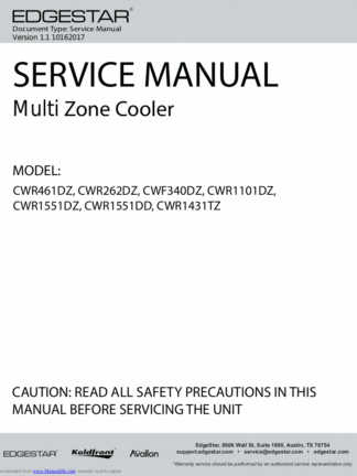 EdgeStar Refrigerator Service Manual 02