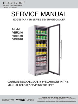 EdgeStar Refrigerator Service Manual 04