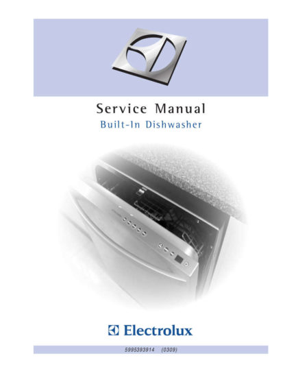 Electrolux Dishwasher Service Manual 01