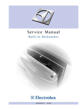 Electrolux Dishwasher Service Manual 03